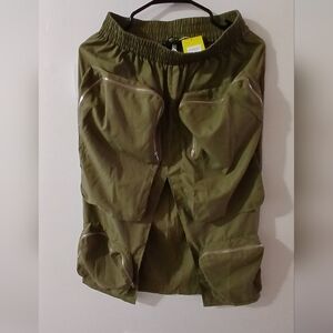 Olive Green Cargo Skirt